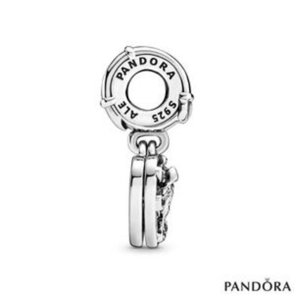 Pandora Heart Charm with Blue Enamel - Picture 3 of 5